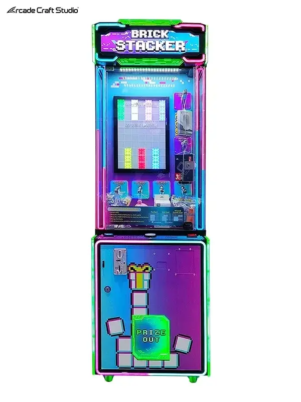 Mini Brick Stacker Redemption Game Prize Machine