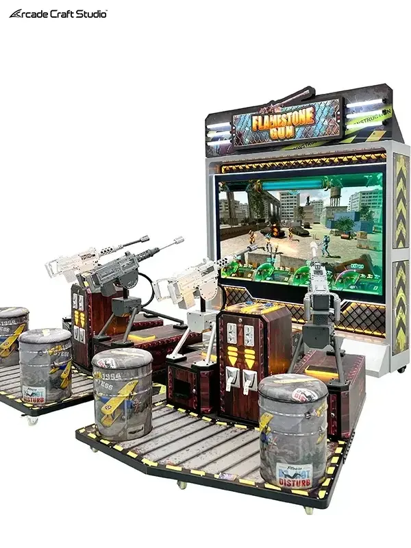 Flamestone Gun 4 Players Shooting Arcade Machine