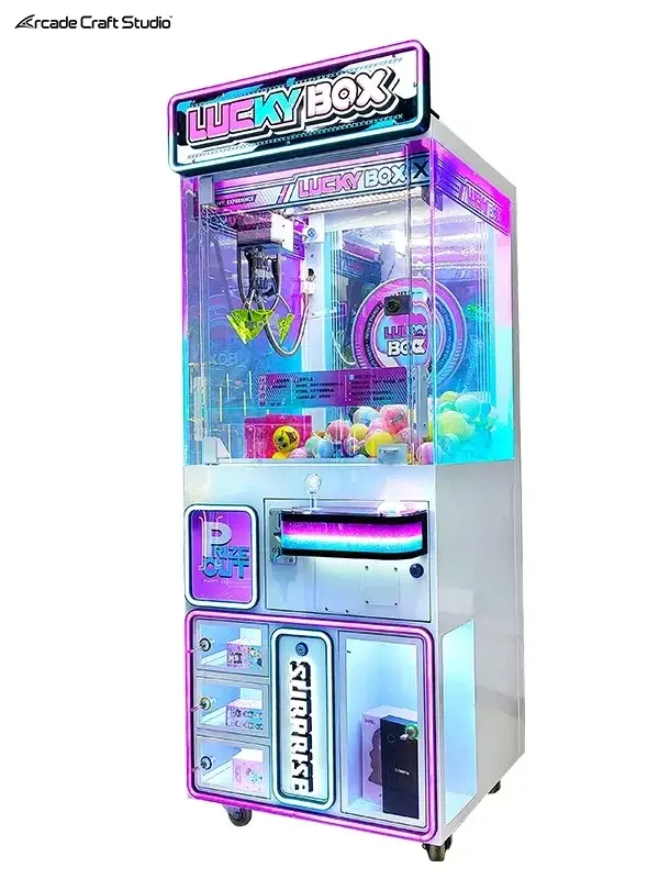 Lucky Box Gachapon Claw Crane Machine Prize Redemption Game