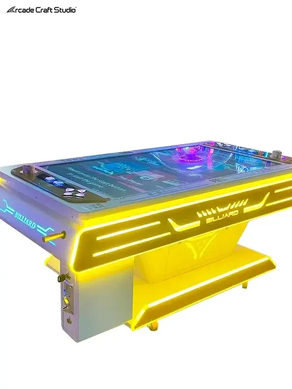 2 Players Pool Table Video Game Arcade Machine