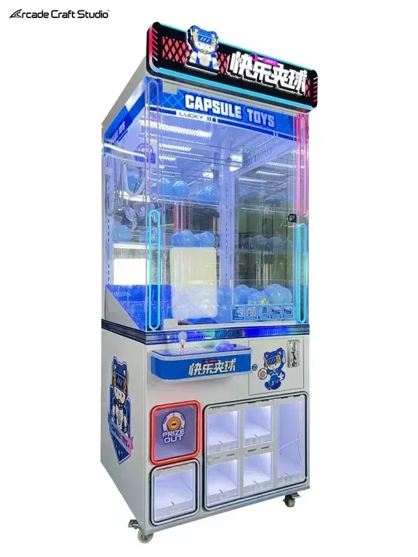 Happy Clipping Gachapon Claw Machine Prize Redemption Games