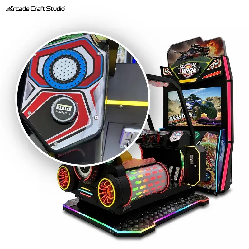 Wide Ride Arcade Car Racing Machine