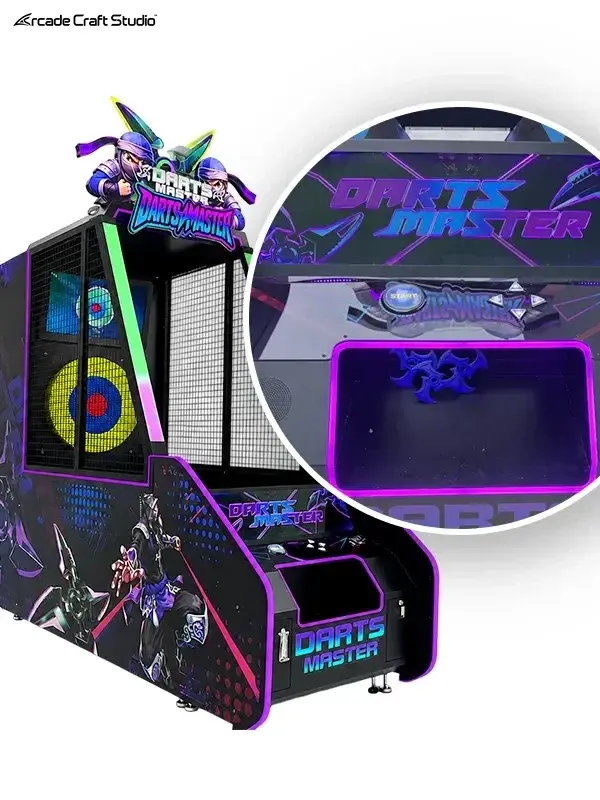 Darts Master Shuriken Throwing Arcade Machine