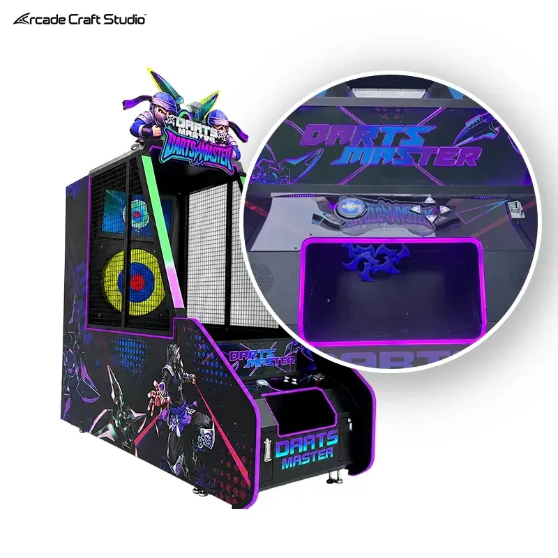 Darts Master Shuriken Throwing Arcade Machine