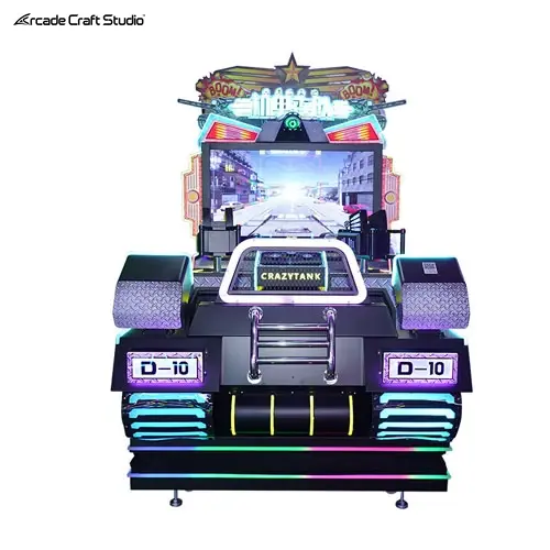 Crazy Tank 2 Players Tank Arcade Shooting Arcade Game Machine