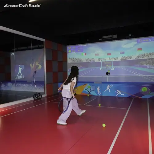 Interactive Projection Indoor Tennis Simulator