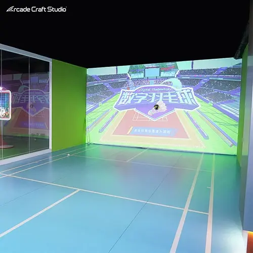 Interactive Projection Badminton Simulator Game