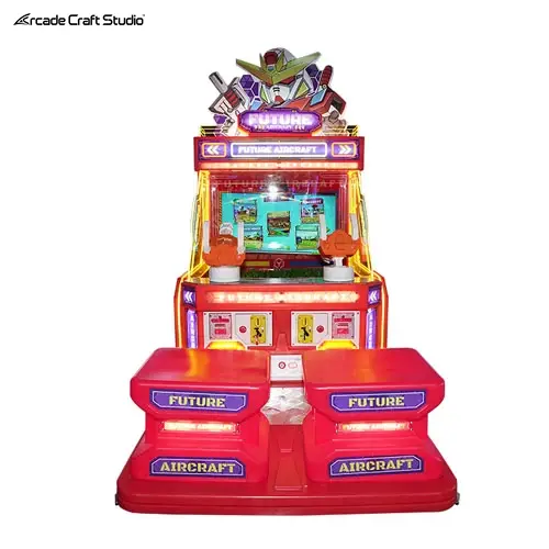 2 Players Future Aircraft Water Shooting Arcade Game Machine