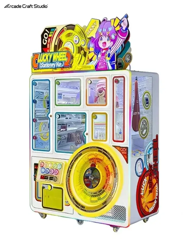 Lucky Wheel Coin Operated Prize Machine