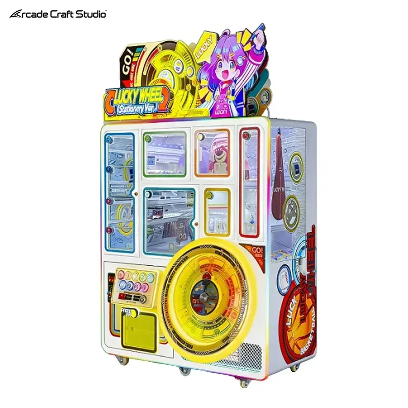 Lucky Wheel Coin Operated Prize Machine