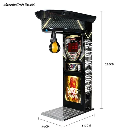 Black King Punching Bag Game Machine (Old Style)