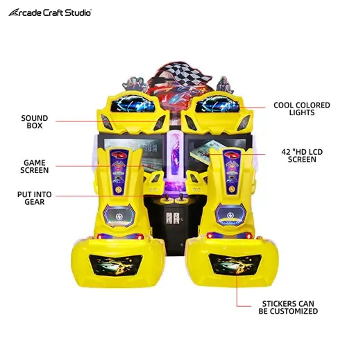 2 Players Car Driving Arcade Game
