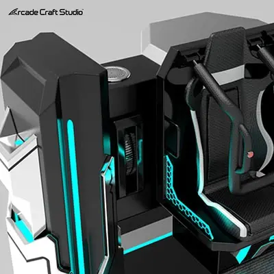 VR 720 Degree Rotation Roller Coaster Simulator Chair
