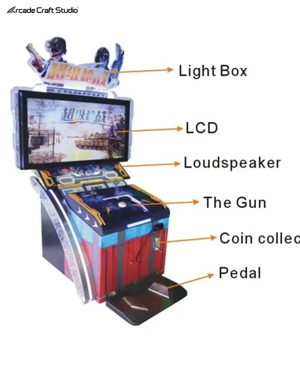 Super Firing Shooting Arcade Game Machine