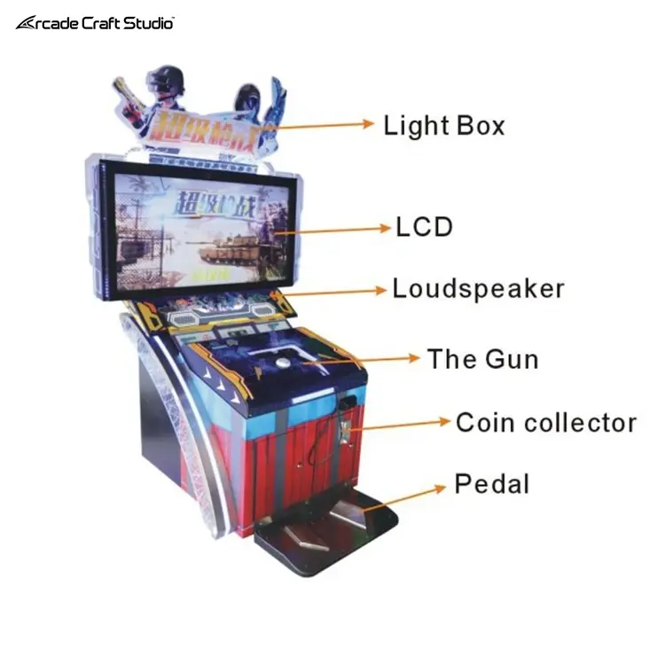 Super Firing Shooting Arcade Game Machine