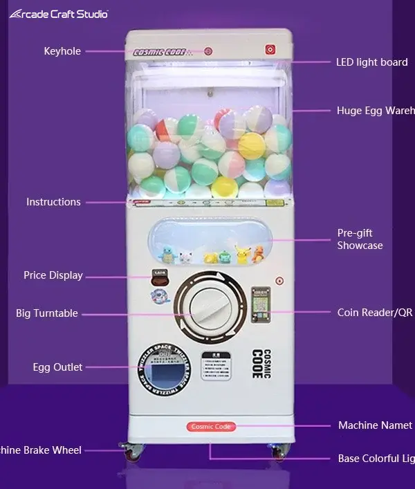 Cosmic Code Arcade Gacha Machine
