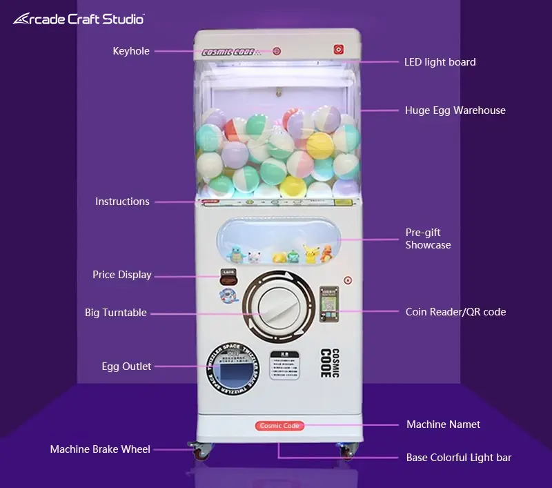 Cosmic Code Arcade Gacha Machine