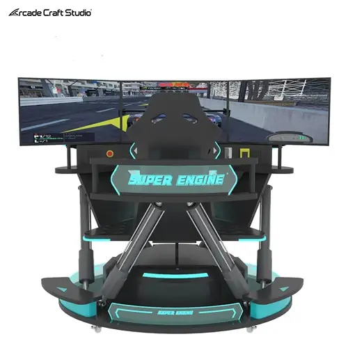 Super Engine 6dof Racing Simulator With 3 Screen