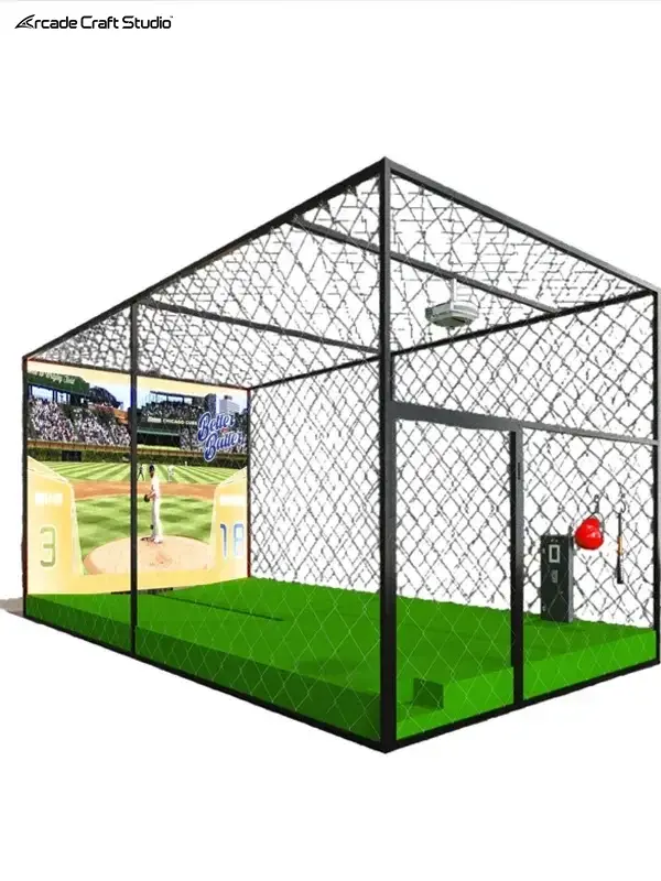 Indoor Baseball Hitting Cage Simulator