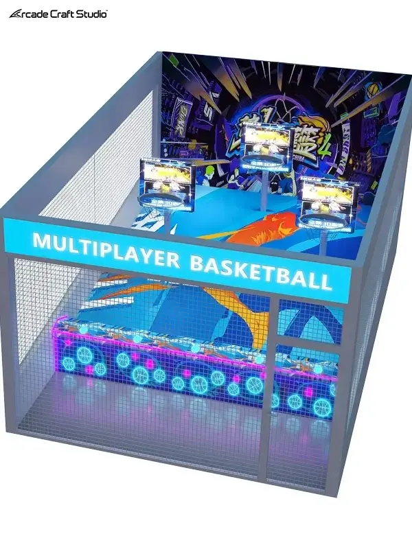 Multiplayer Indoor Basketball Game Simulation