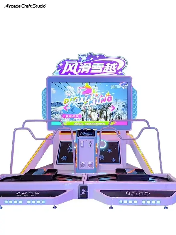 2 Players Skiing Arcade Game Simulator
