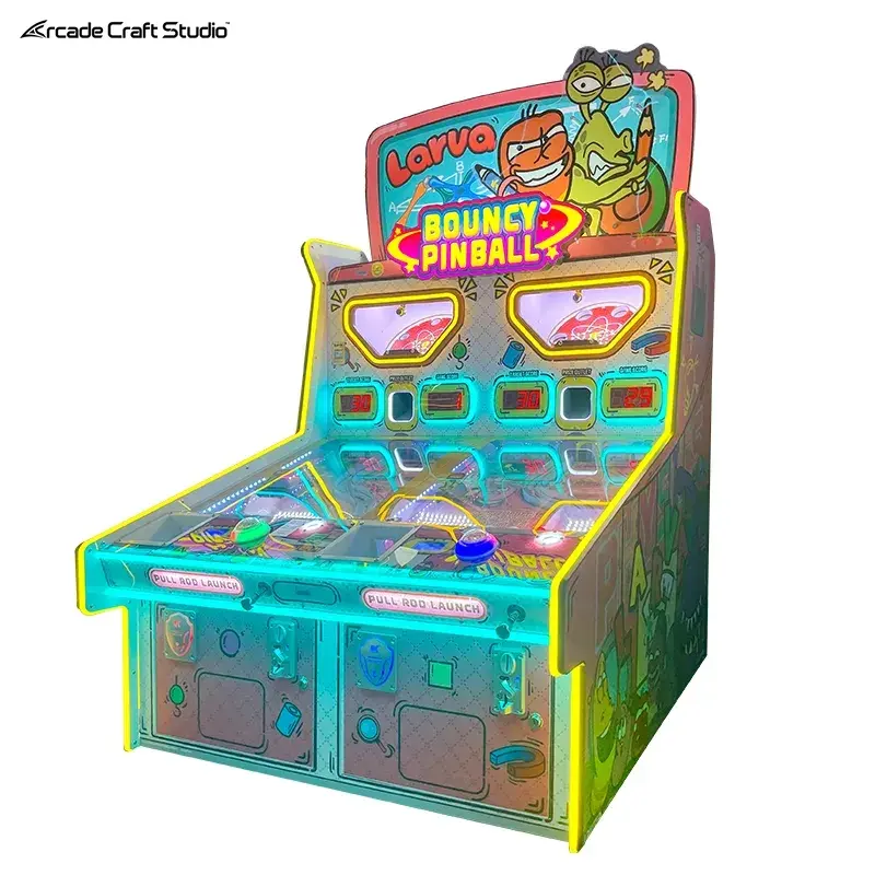 Cartoon Bug Bouncy Pinball Ticket Game Machine