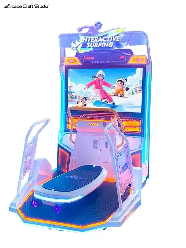Interactive Surfing Coin Operated Surf Arcade Machine