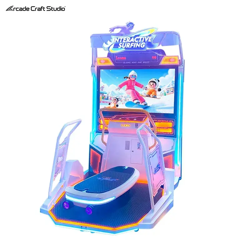 Interactive Surfing Coin Operated Surf Arcade Machine