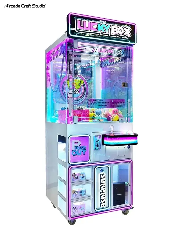Lucky Box Gachapon Claw Crane Machine Prize Redemption Game