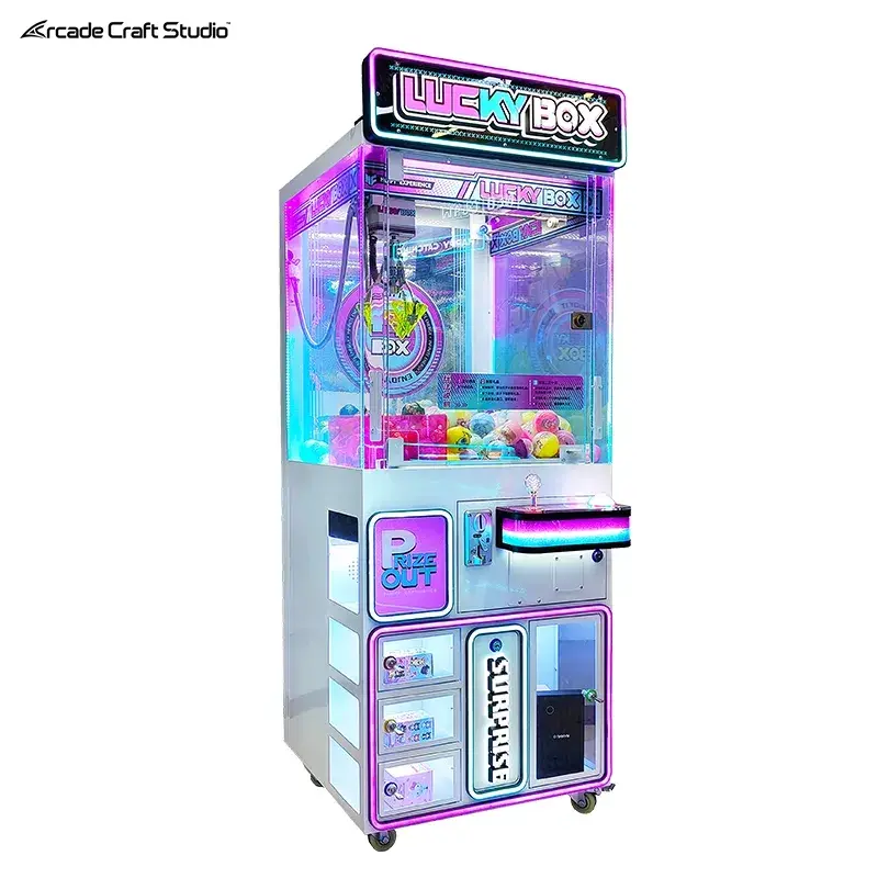 Lucky Box Gachapon Claw Crane Machine Prize Ticket Game