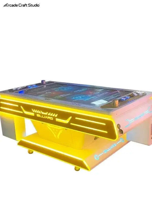 2 Players Pool Table Video Game Arcade Machine