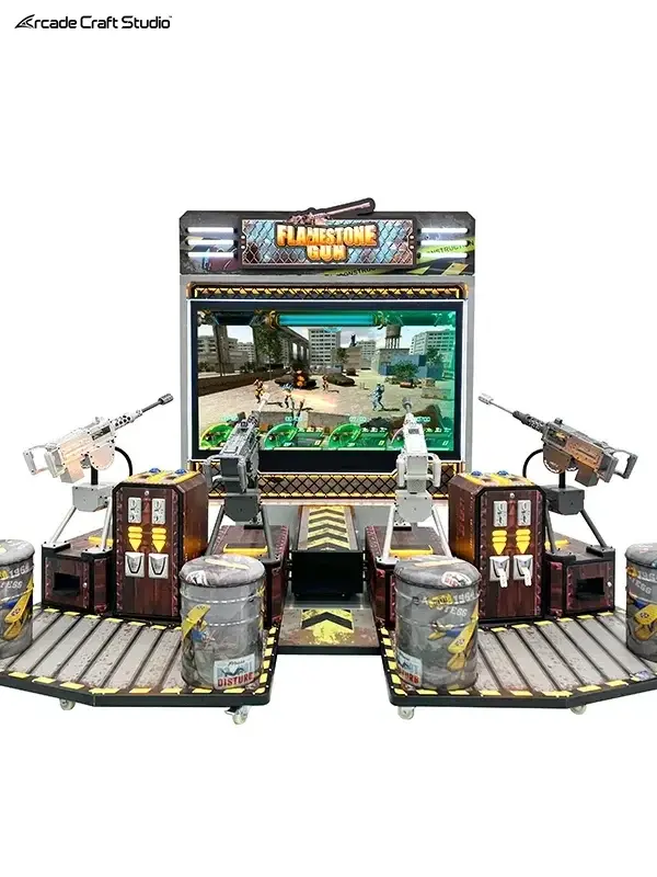 Flamestone Gun 4 Players Shooting Arcade Machine