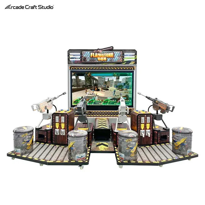 Flamestone Gun 4 Players Shooting Arcade Machine