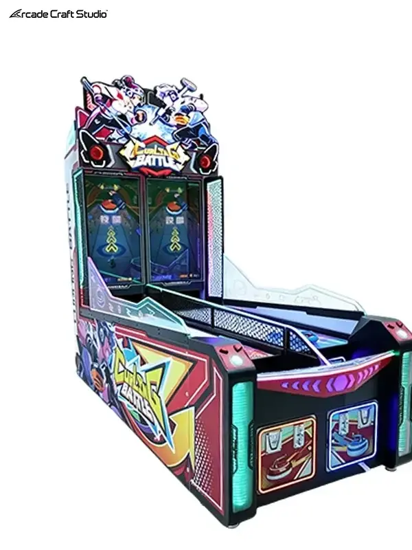 Curling Battle Coin Operated Arcade Machine