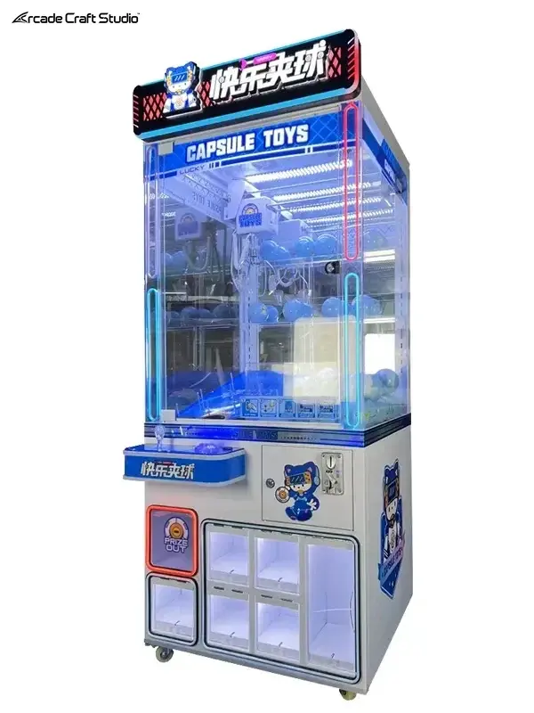 Happy Clipping Gachapon Claw Machine Prize Redemption Games
