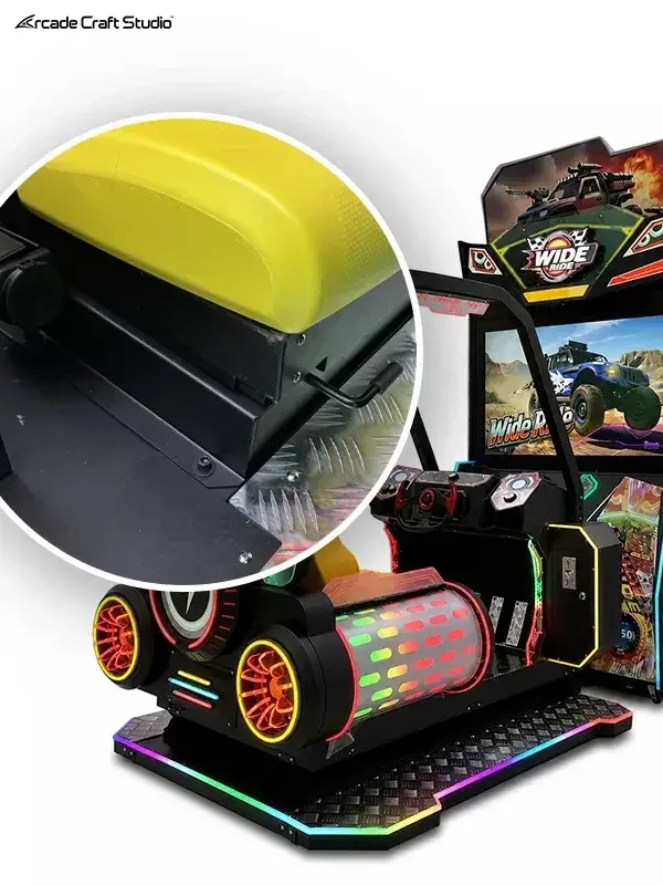Wide Ride Arcade Car Racing Machine
