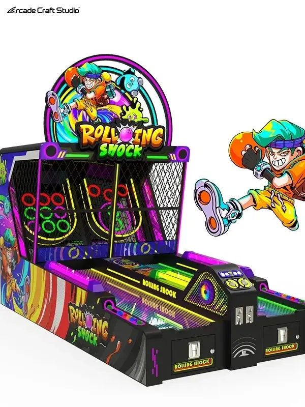 Rolling Shock 2 Players Skee Ball Arcade Machine