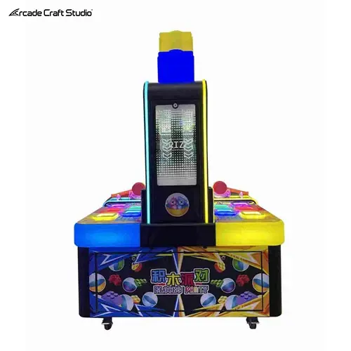 Blocks Party 4 Players Arcade Hammer Machine