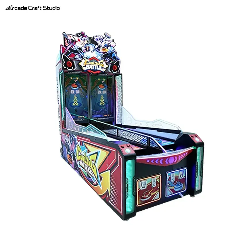 Curling Battle Coin Operated Arcade Machine