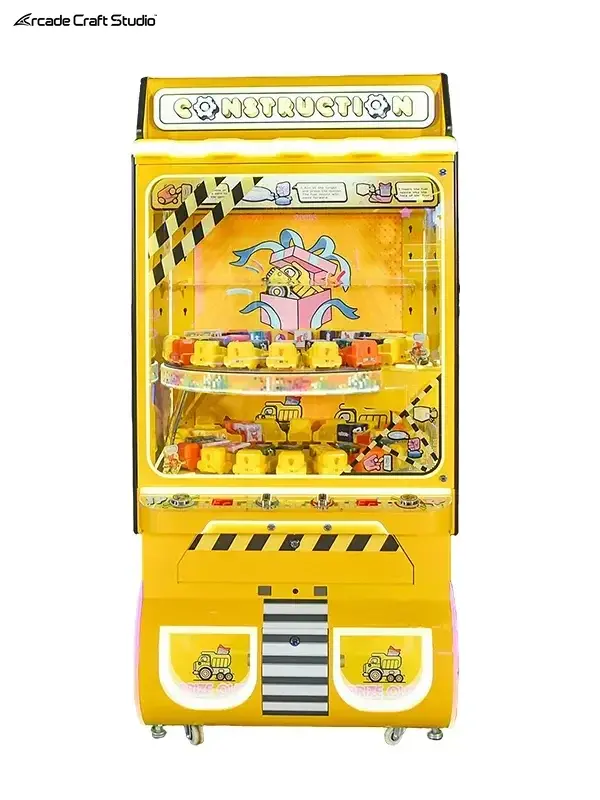 Construction 2 Players Toy Truck Prize Game Machine