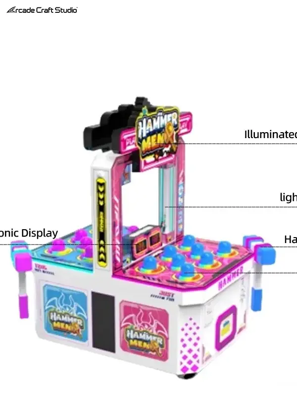 Hammer Men Mole Hitting Arcade Game Machine