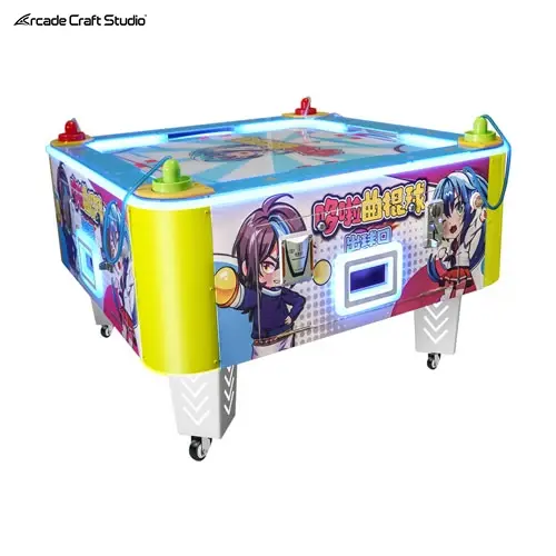 4 Players Cartoon Adventure Air Hockey Table