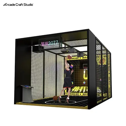 Indoor Basketball Hoop Arcade With Projection Interactive