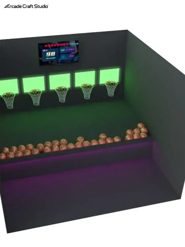 Precision Shooter 5 Players Basketball Simulator Game