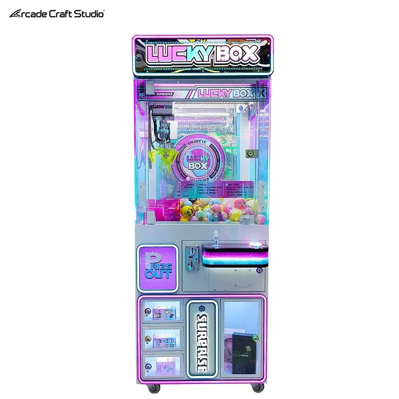 Lucky Box Gachapon Claw Crane Machine Prize Ticket Game