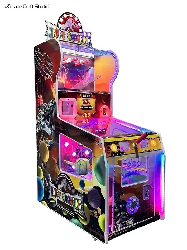 Happy Scooping Catching Ball Redemption Game Machine