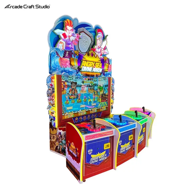 Angry Sea Divine Arrow 4 Player Arcade Ticket Game