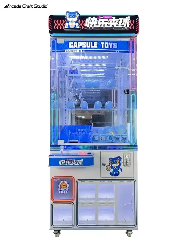 Happy Clipping Gachapon Claw Machine Prize Redemption Games