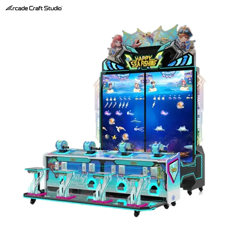 Happy Sea Fishing 4 Players Arcade Fishing Game Machine