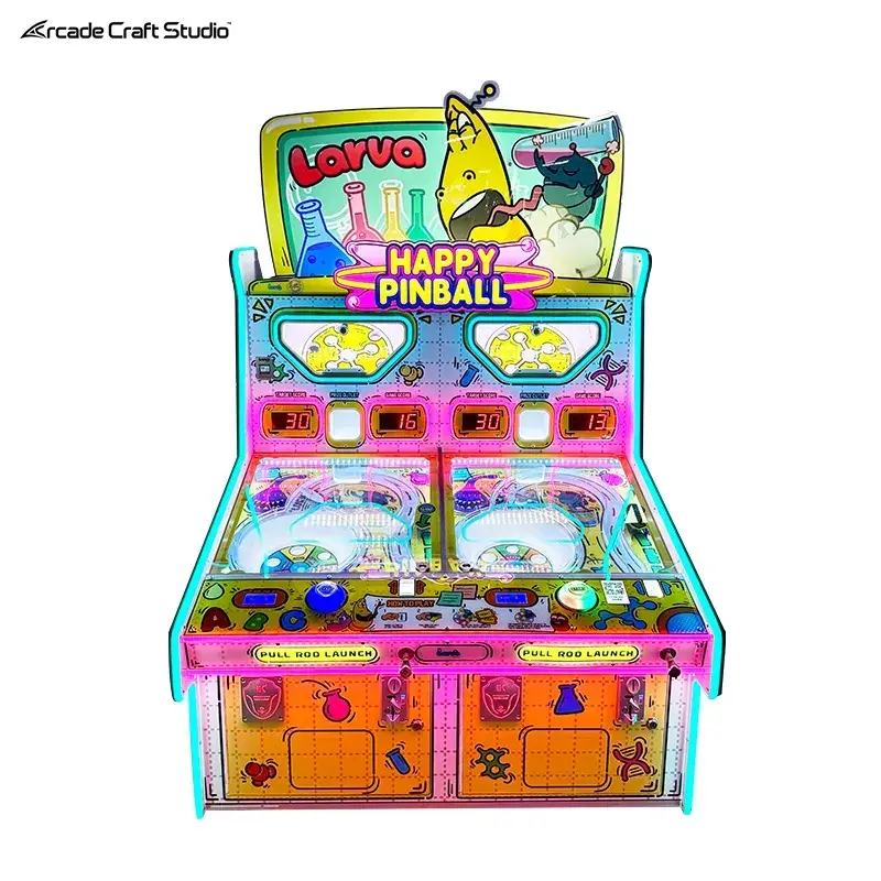 Happy Pinball 2 Players Ticket Game Machine
